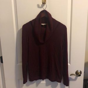 Maroon cowl neck sweater